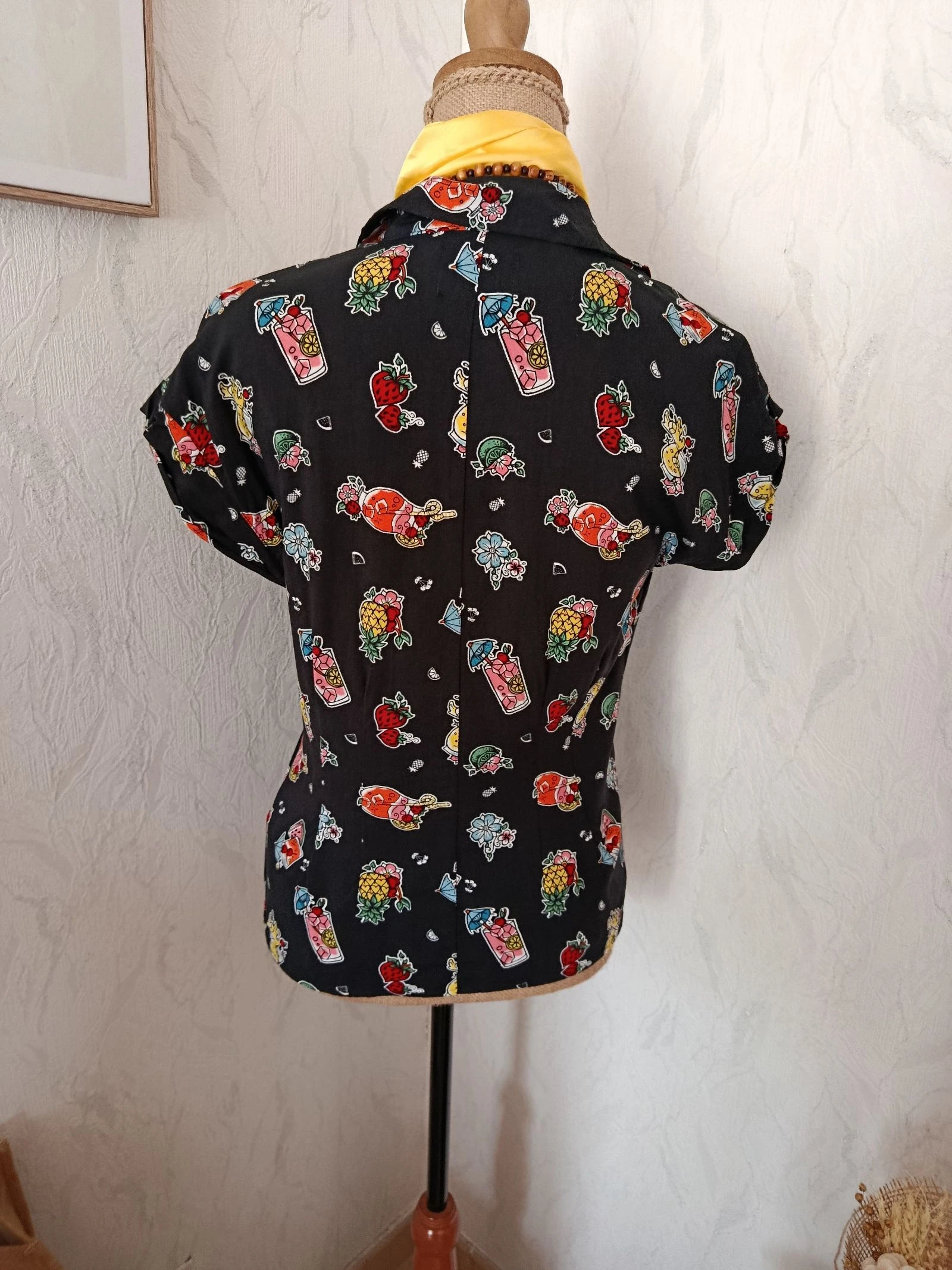 Blusa retrô rockabilly Pin up "Pina colada" – photo 7